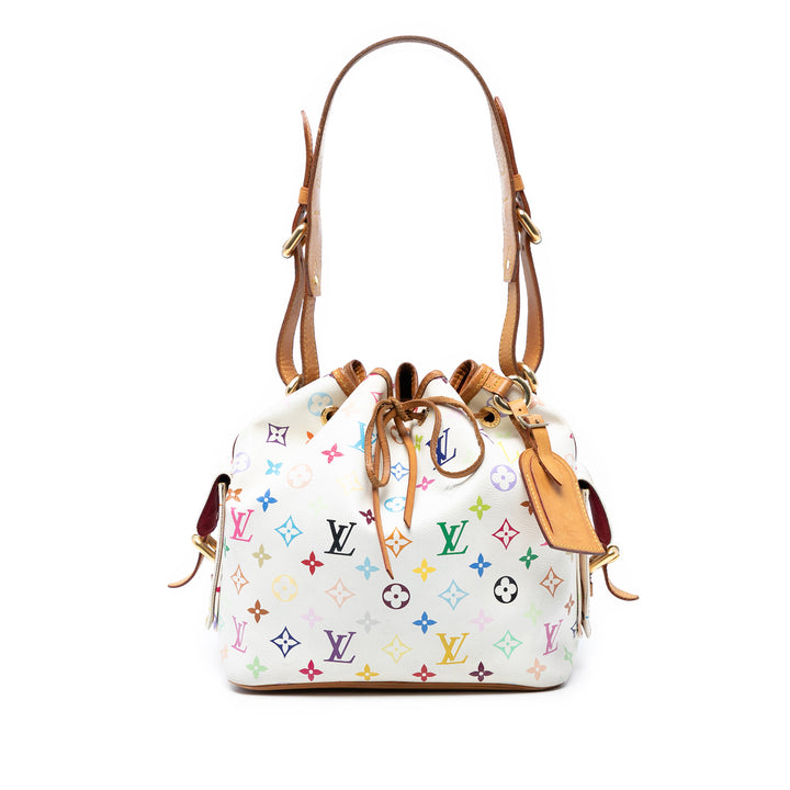 Louis Vuitton Monogram Multicolore Petit Noe Blanc – GABY PARIS Authentique
