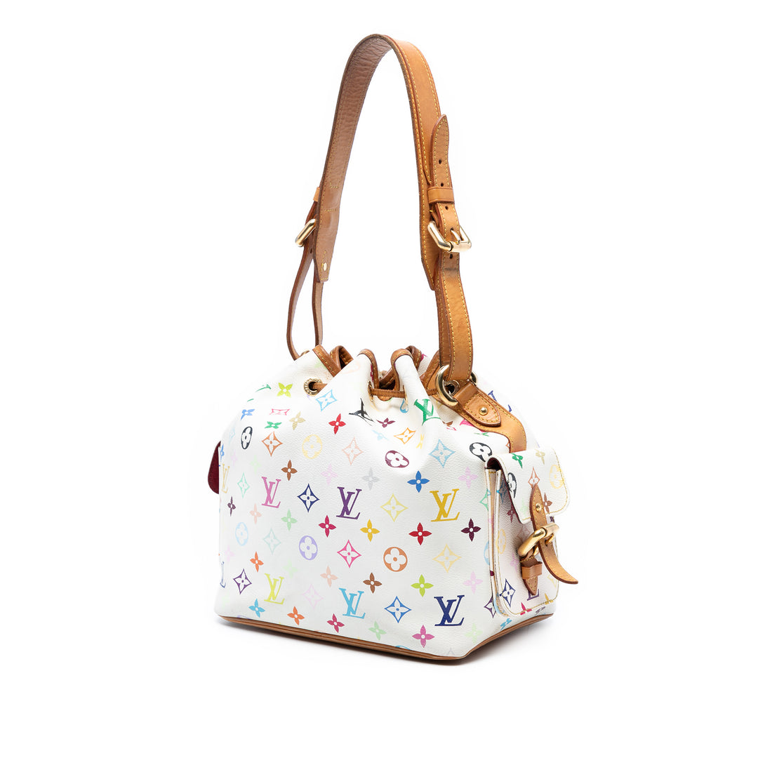 Louis Vuitton Monogram Multicolore Petit Noe Blanc – GABY PARIS Authentique