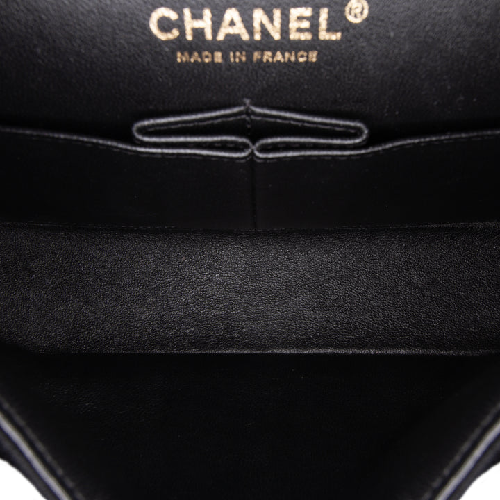 Chanel Medium Classic Jersey Double rabat Noir – GABY PARIS Authentique