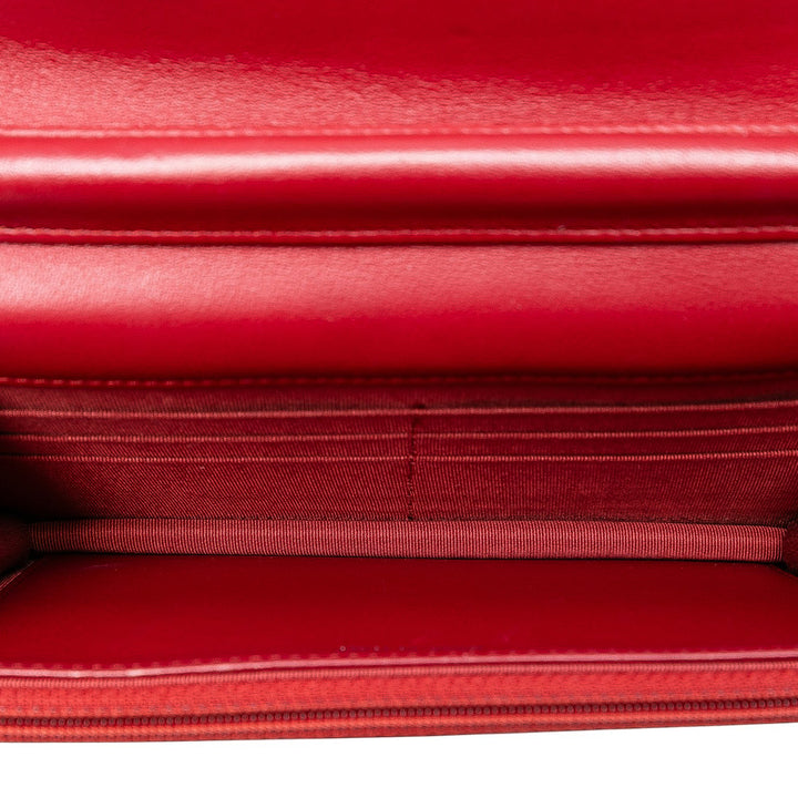Chanel CC Quilted Cuir d’agneau Wallet on Chain Rouge – GABY PARIS Authentique
