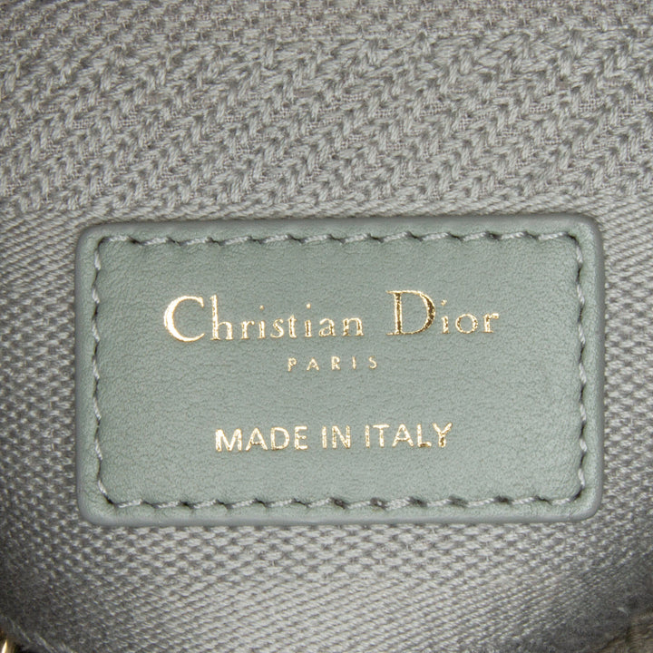 Dior Medium Toile Cannage Lady D Lite Gris – GABY PARIS Authentique