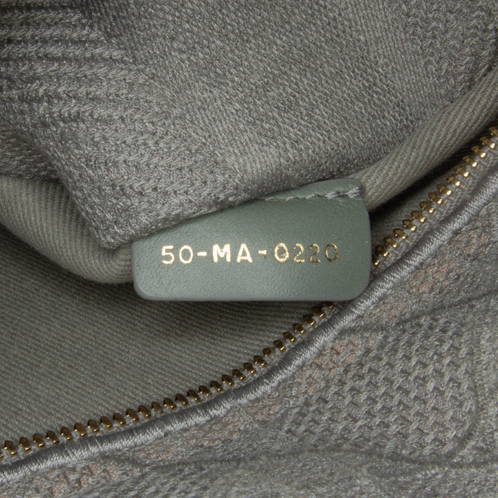 Dior Medium Toile Cannage Lady D Lite Gris – GABY PARIS Authentique