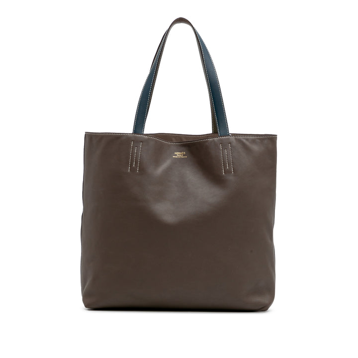 Hermès Veau Sikkim and Clemence Double Sens 36 Marron – GABY PARIS Authentique