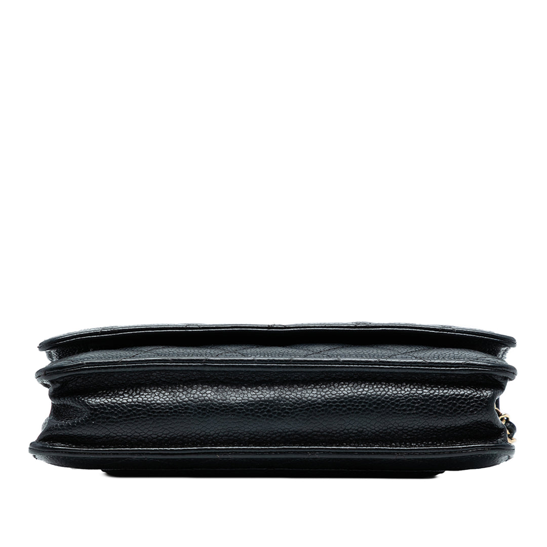Chanel CC Quilted Caviar Wallet on Chain Noir – GABY PARIS Authentique