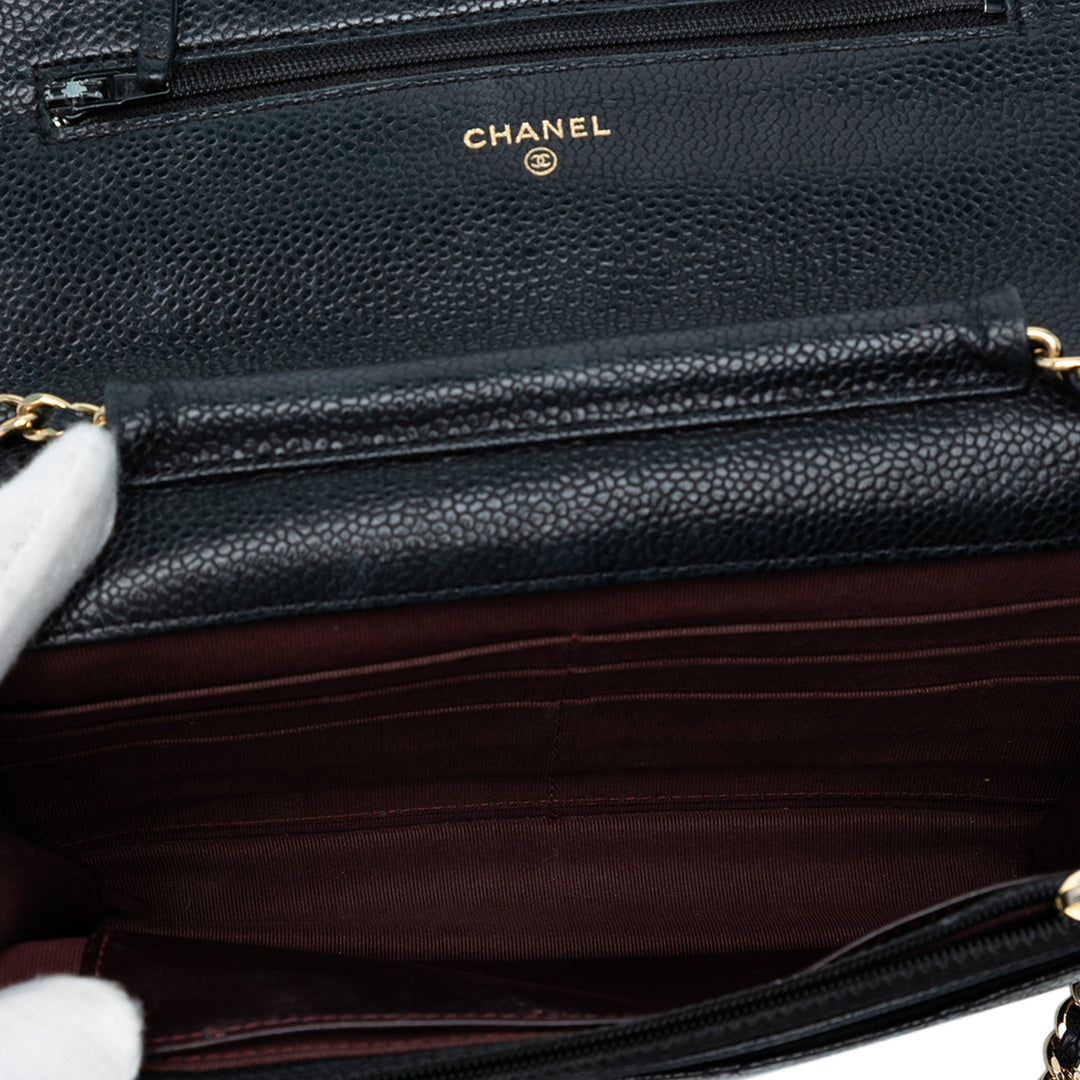 Chanel CC Quilted Caviar Wallet on Chain Noir – GABY PARIS Authentique