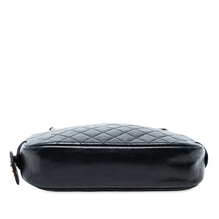 Chanel CC Quilted Cuir d’agneau Chain Sac caméra Noir – GABY PARIS Authentique
