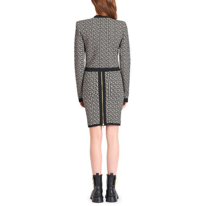BALMAIN Cardigan en Maille Monogramme taille 38 - gabyparis.fr