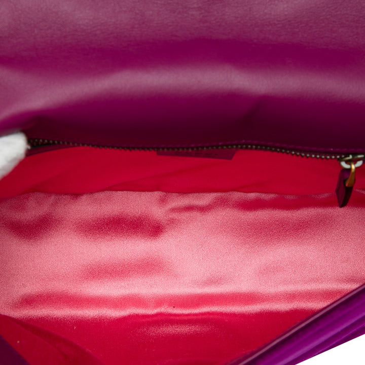 GG Marmont Matelasse Sac Moyen Violet