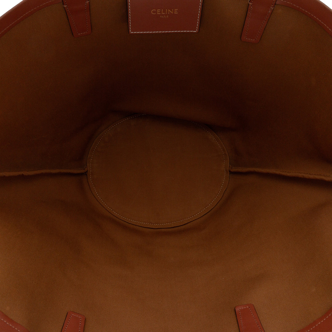 Medium Coated Canvas Triomphe Couffin Tote White - Gaby Paris