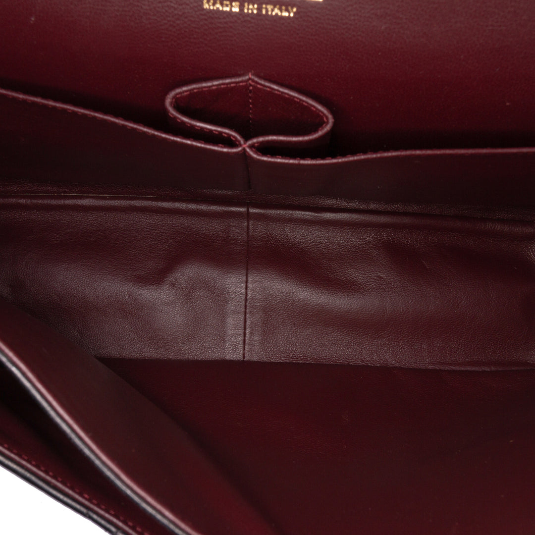 Chanel Jumbo Classic Cuir d’agneau Double rabat Noir