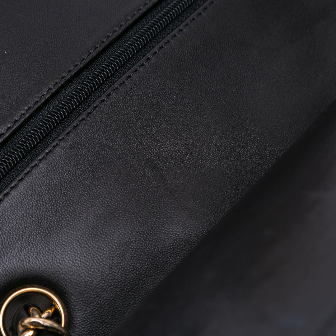 Chanel Jumbo Classic Cuir d’agneau Double rabat Noir