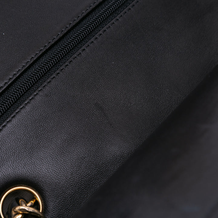 Chanel Jumbo Classic Cuir d’agneau Double rabat Noir