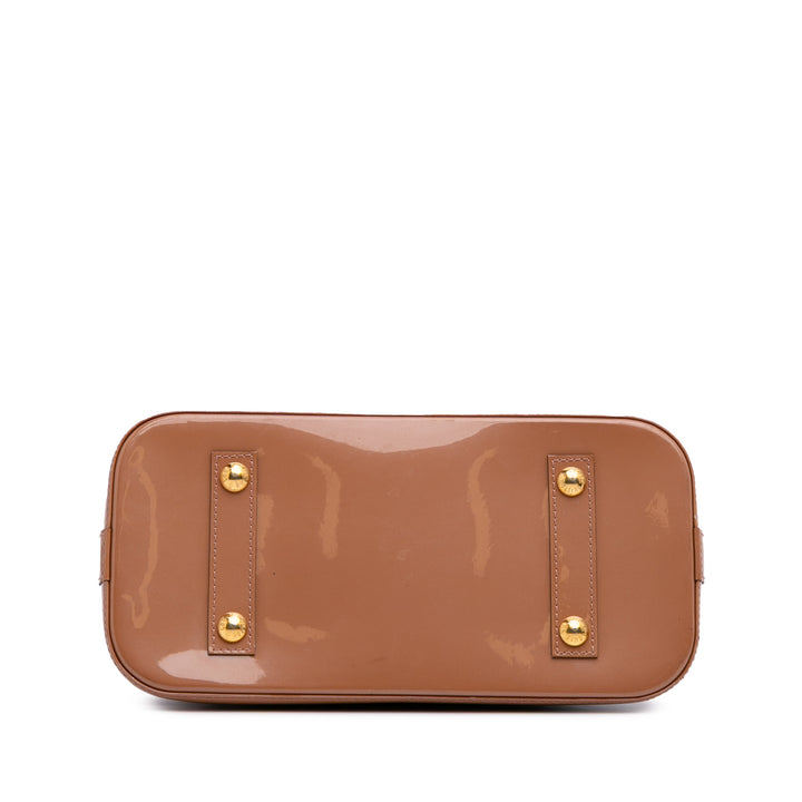Louis Vuitton Monogram Vernis Alma PM Marron