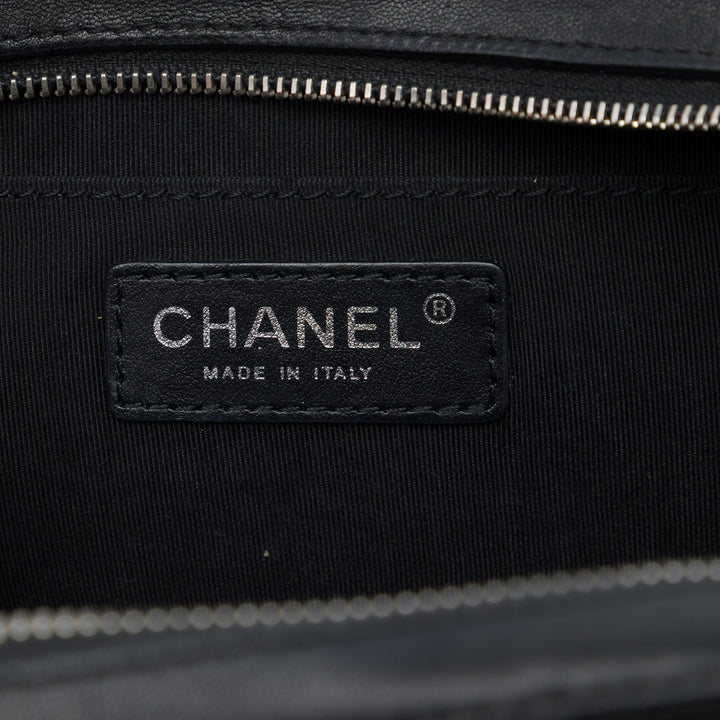Chanel Matelassé CC Sac boîte caméra Mini Cuir d'agneau Noir