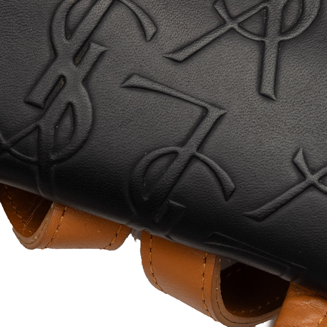 Saint Laurent Monogram embossé Cuir Sac à dos