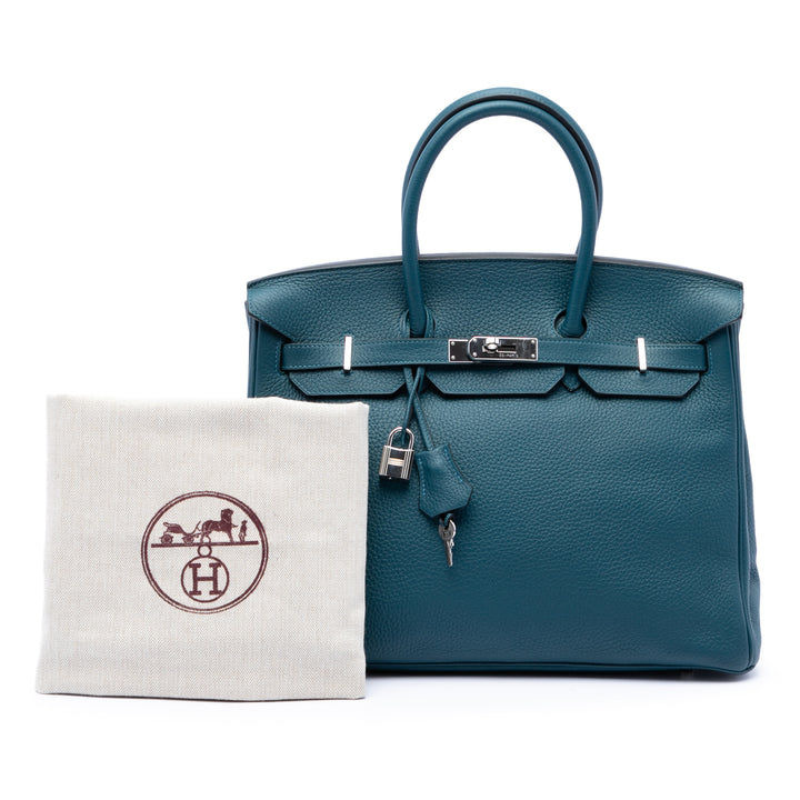 Birkin Retourne 35 Clémence Bleu
