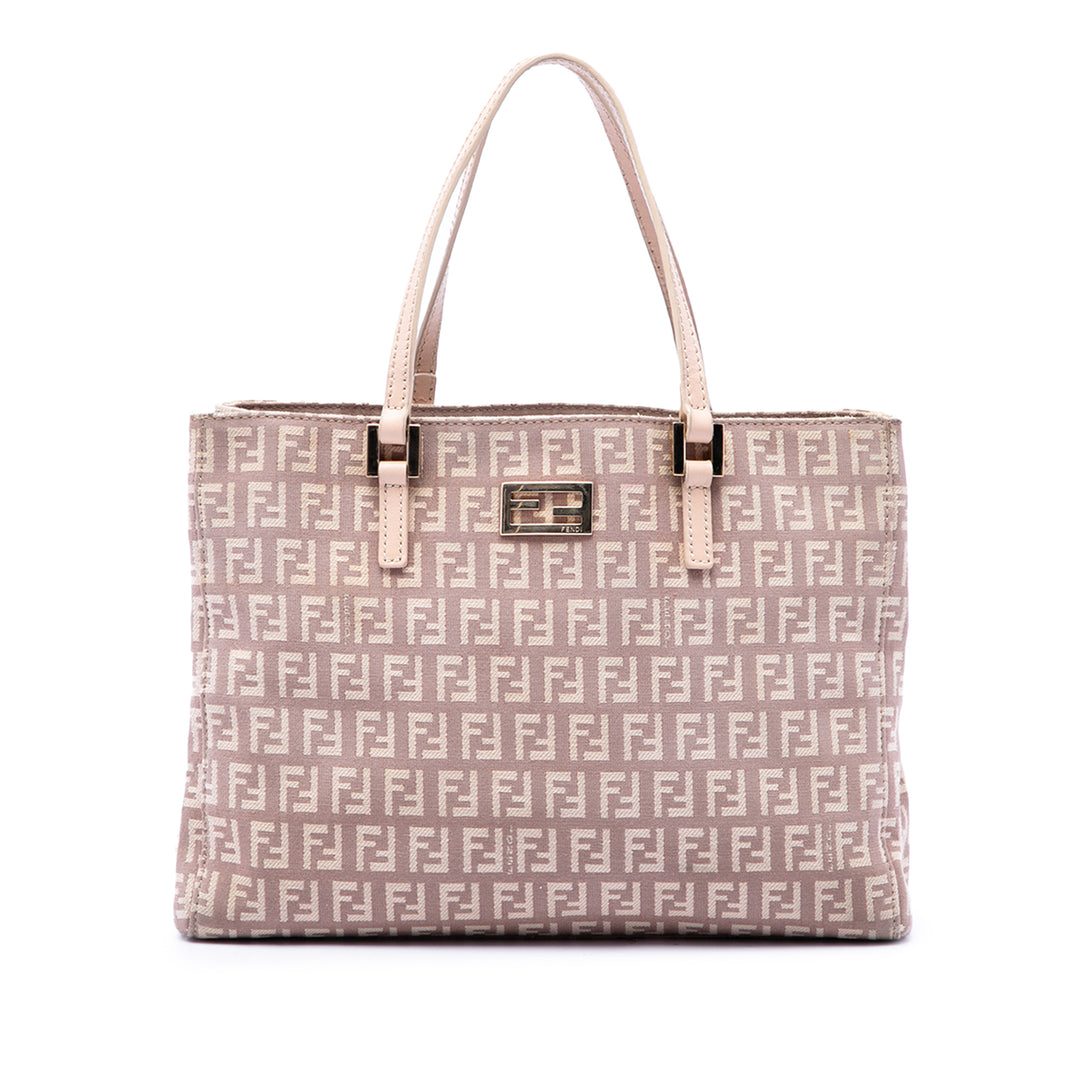 Fendi Zucchino Cabas Petit Rose – vue principale – GABY PARIS
