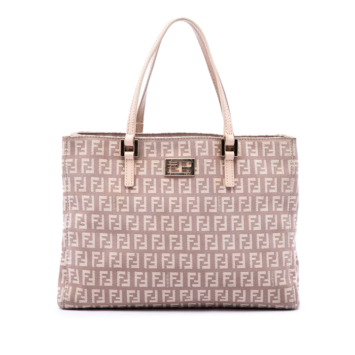 Fendi Zucchino Cabas Petit Rose – vue principale – GABY PARIS