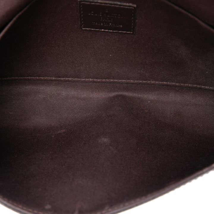 Louis Vuitton Pochette Felicie Cuir verni Monogram Violet – vue 4 – GABY PARIS