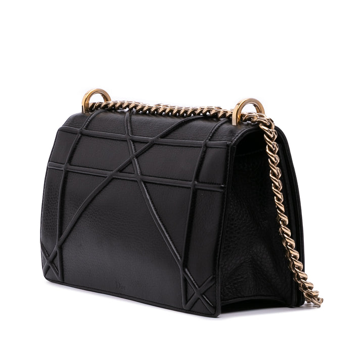 Dior Medium Cuir de veau Diorama Flap Noir