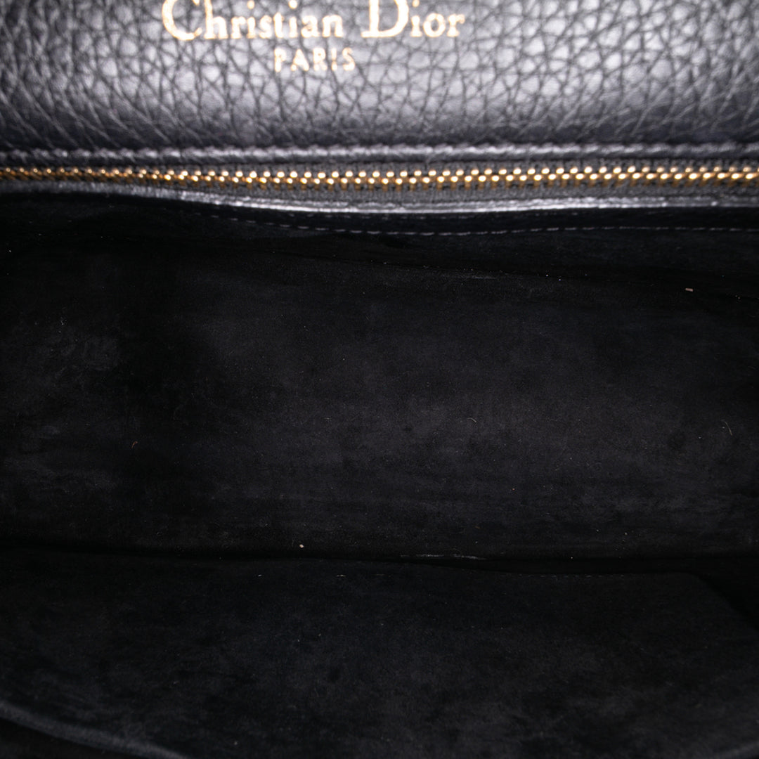 Dior Medium Cuir de veau Diorama Flap Noir