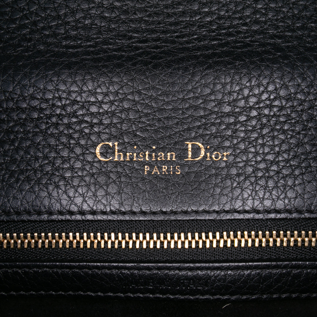 Dior Medium Cuir de veau Diorama Flap Noir