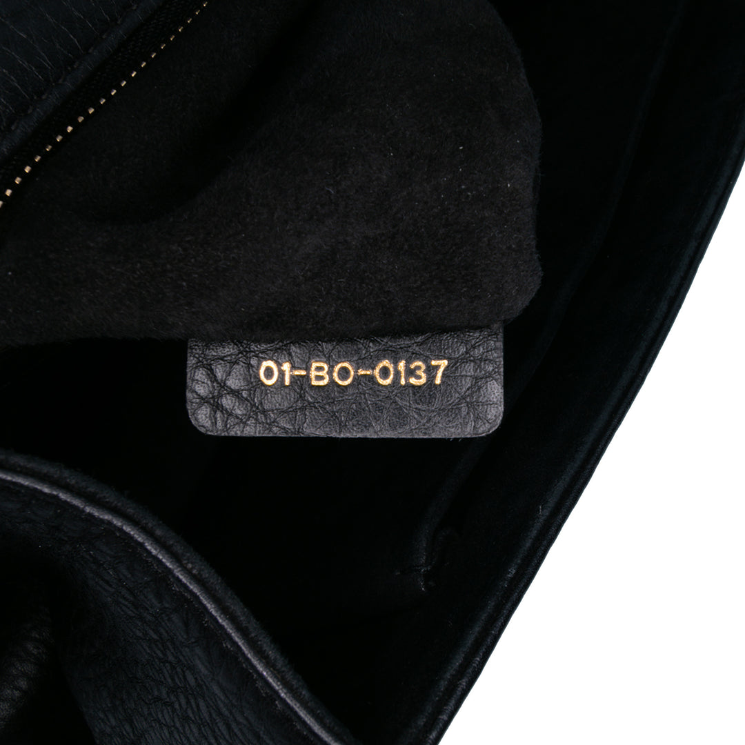 Dior Medium Cuir de veau Diorama Flap Noir