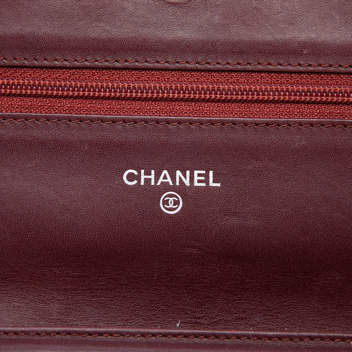 Chanel CC Caviar Wallet on Chain
