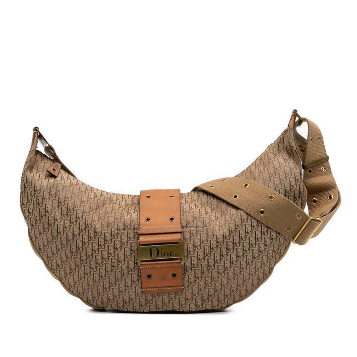 Diorissimo Trotter Canvas Street Chic Hobo Brown - Gaby Paris