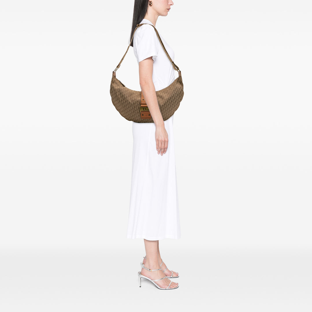 Diorissimo Trotter Canvas Street Chic Hobo Brown - Gaby Paris