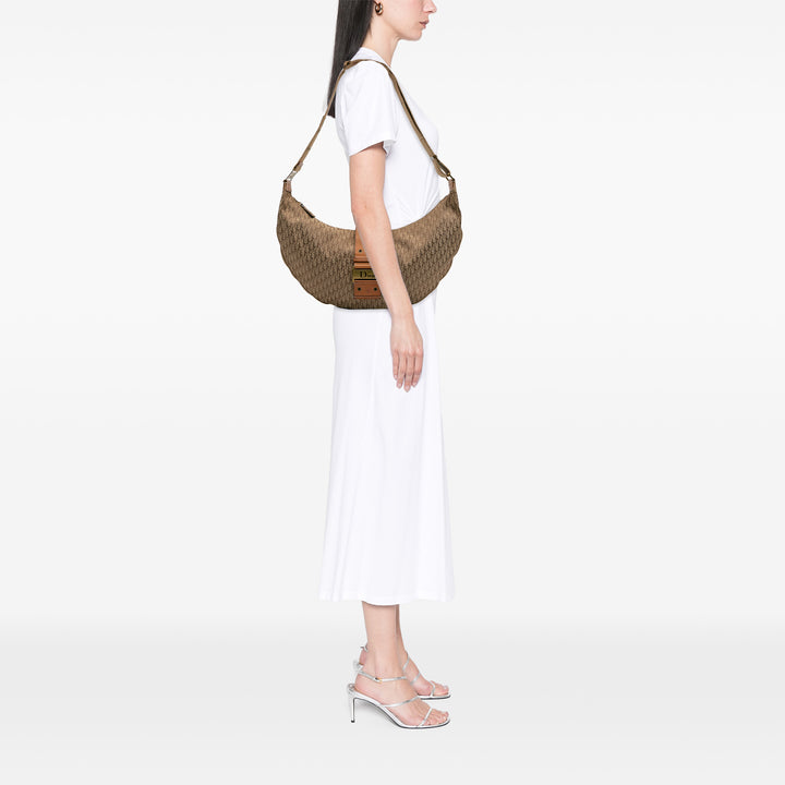 Diorissimo Trotter Canvas Street Chic Hobo Brown - Gaby Paris