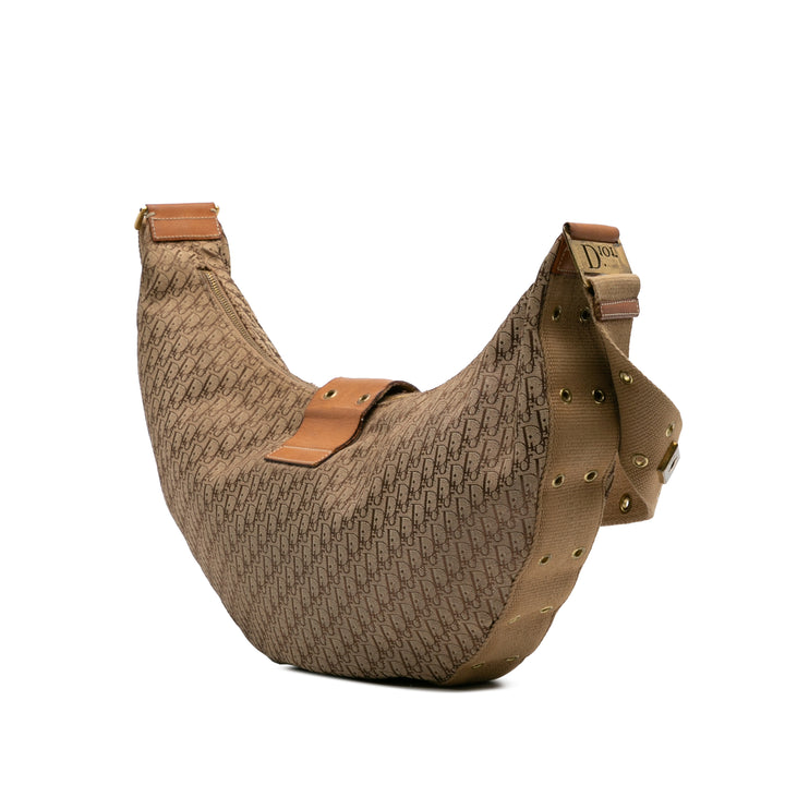 Diorissimo Trotter Canvas Street Chic Hobo Brown - Gaby Paris