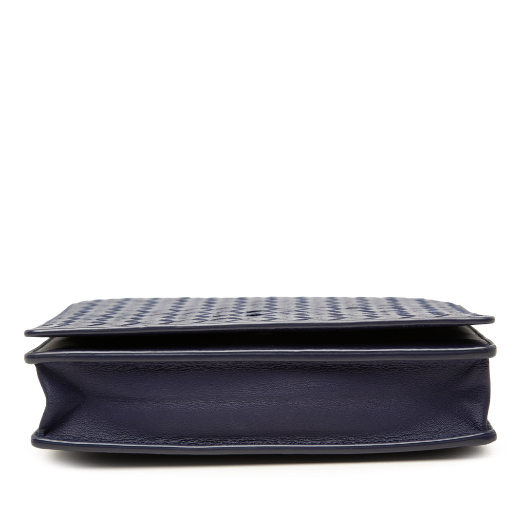 Bottega Veneta Sac bandoulière Intrecciato Wallet on Chain nappa Bleu – vue 3 – GABY PARIS