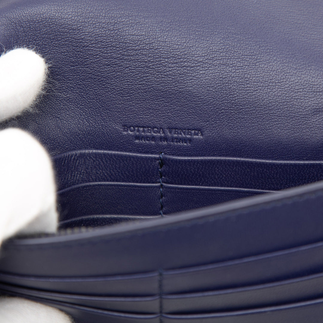 Bottega Veneta Sac bandoulière Intrecciato Wallet on Chain nappa Bleu – vue 5 – GABY PARIS