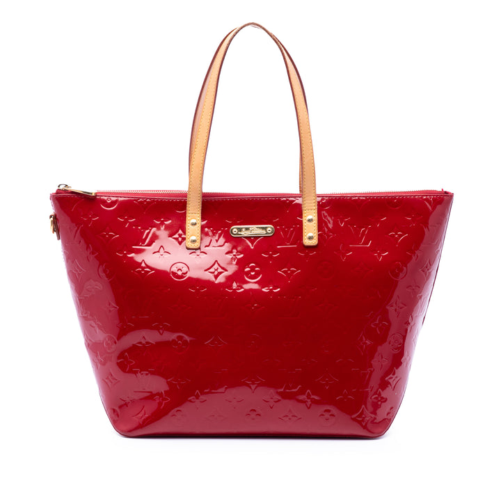 Bellevue GM Cuir verni Monogram Rouge