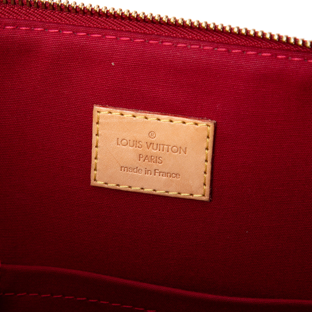 Bellevue GM Cuir verni Monogram Rouge
