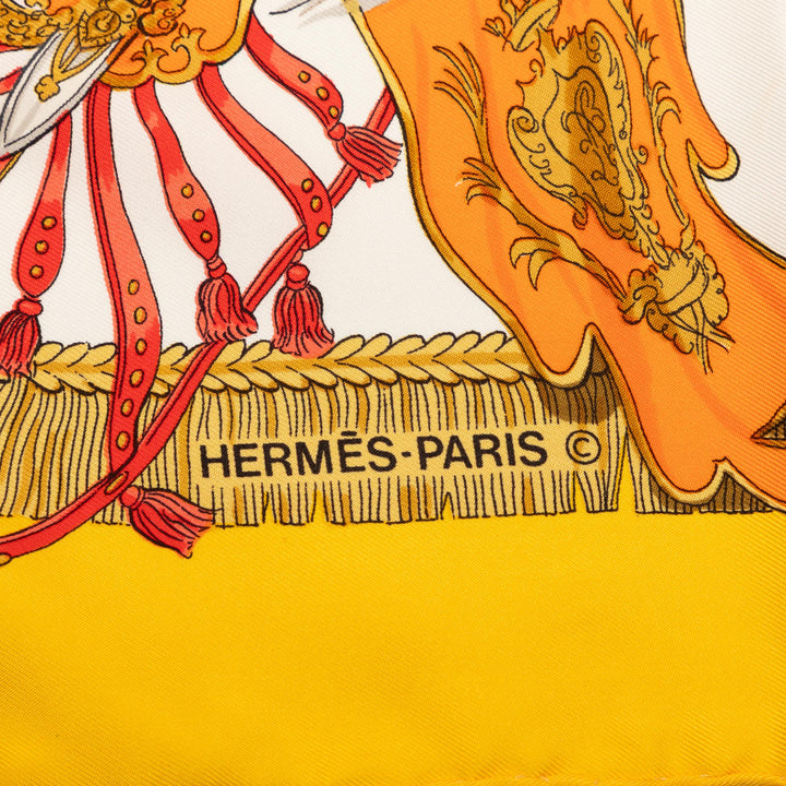 Hermès Caparacons De La France Et De L Inde Foulard 90 Soie