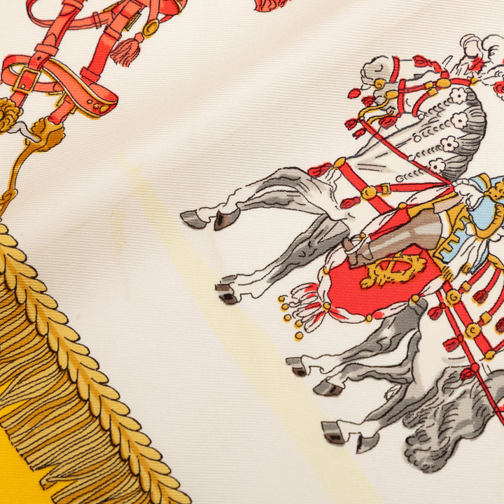 Hermès Caparacons De La France Et De L Inde Foulard 90 Soie