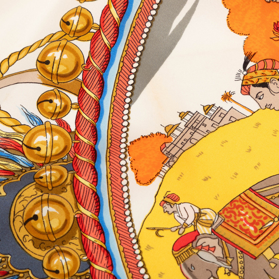 Hermès Caparacons De La France Et De L Inde Foulard 90 Soie