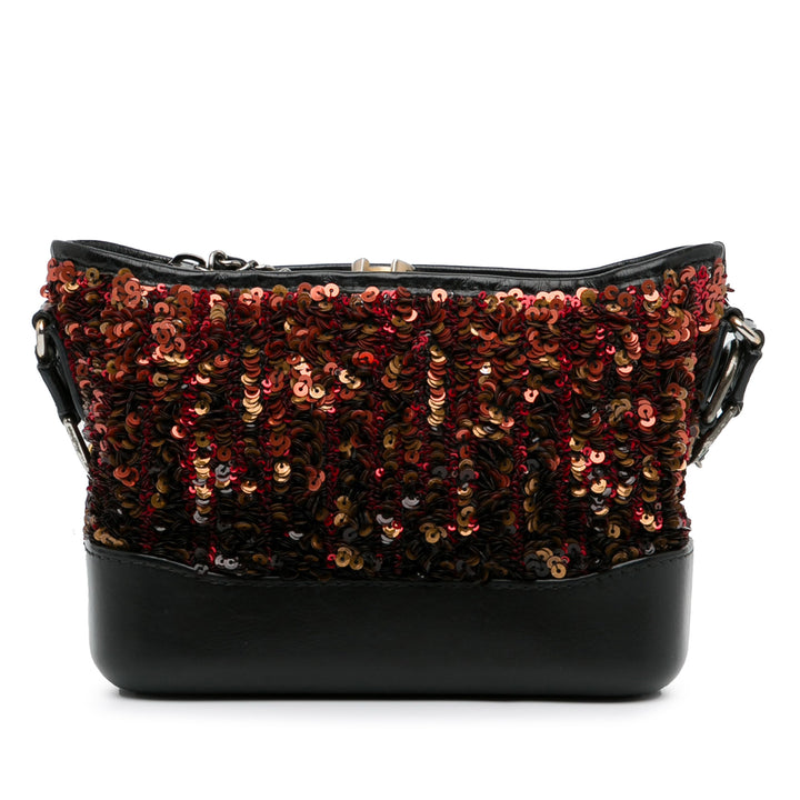 Small Sequin Gabrielle Crossbody Brown - Gaby Paris