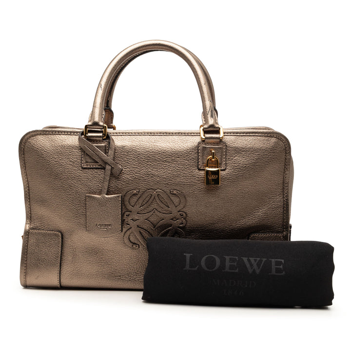 LOEWE Metallic Cuir de chèvre Amazona 36