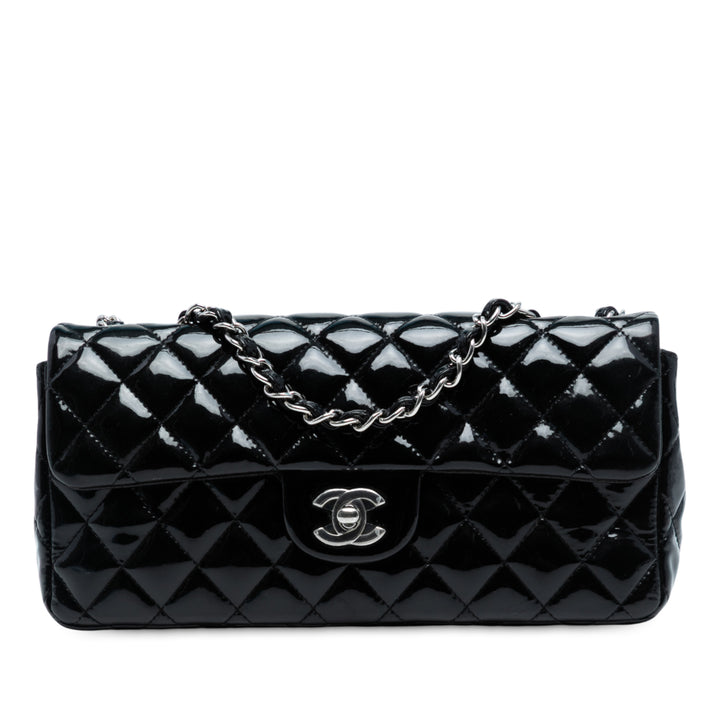 Chanel Classic Cuir verni East West Simple rabat