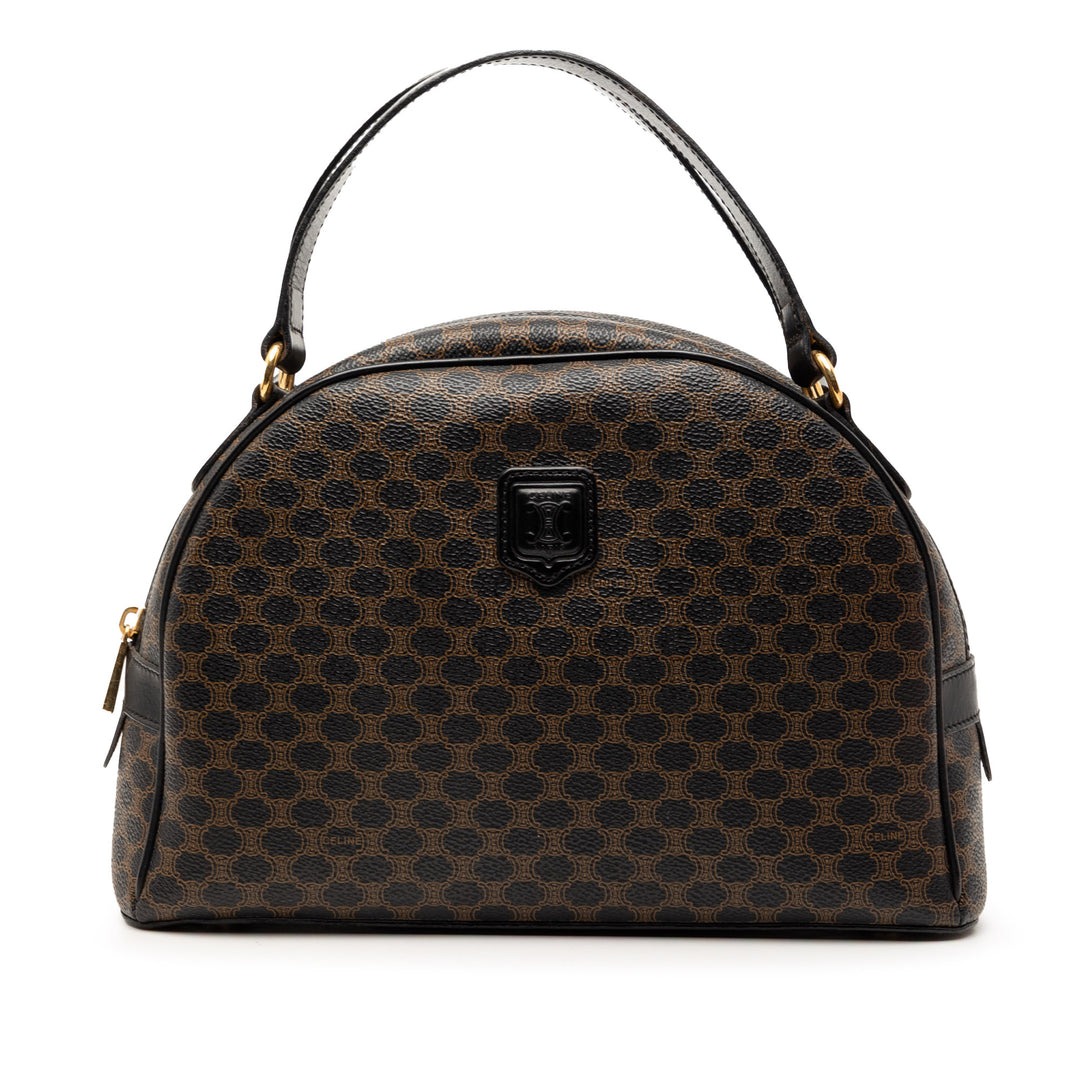Celine Macadam Coated Toile Dome Sac à main