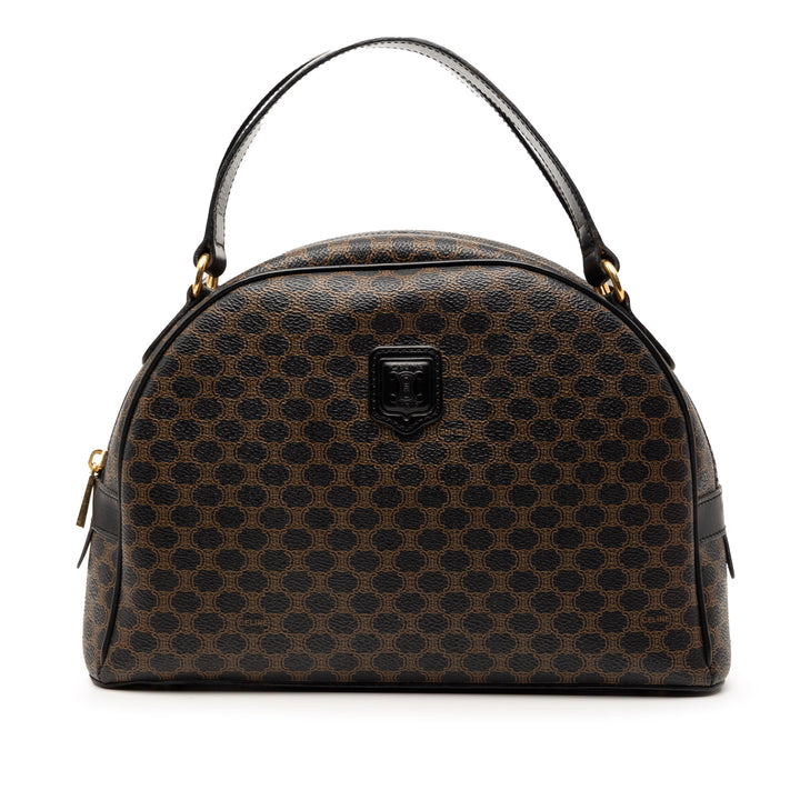 Celine Macadam Coated Toile Dome Sac à main