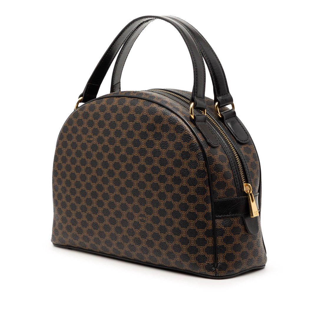 Celine Macadam Coated Toile Dome Sac à main