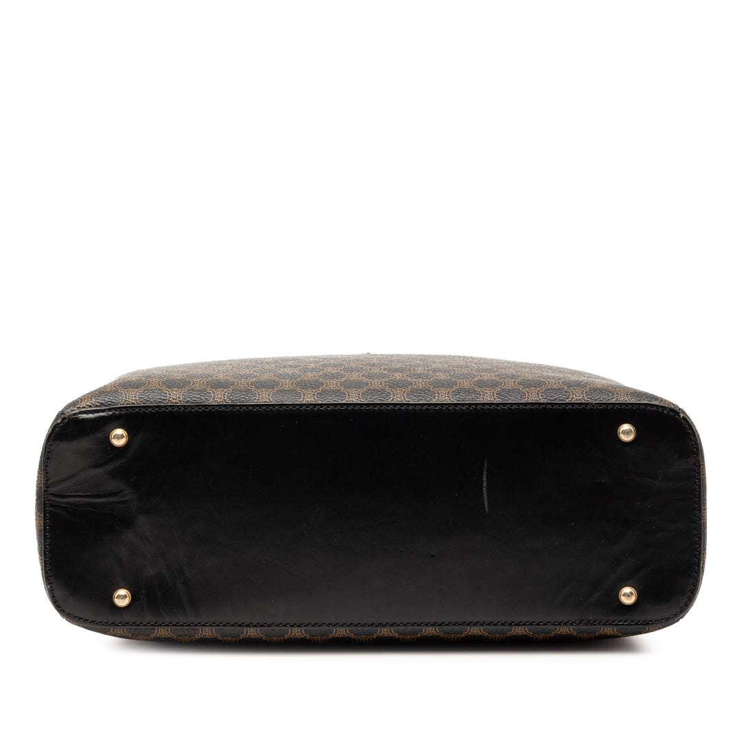 Celine Macadam Coated Toile Dome Sac à main