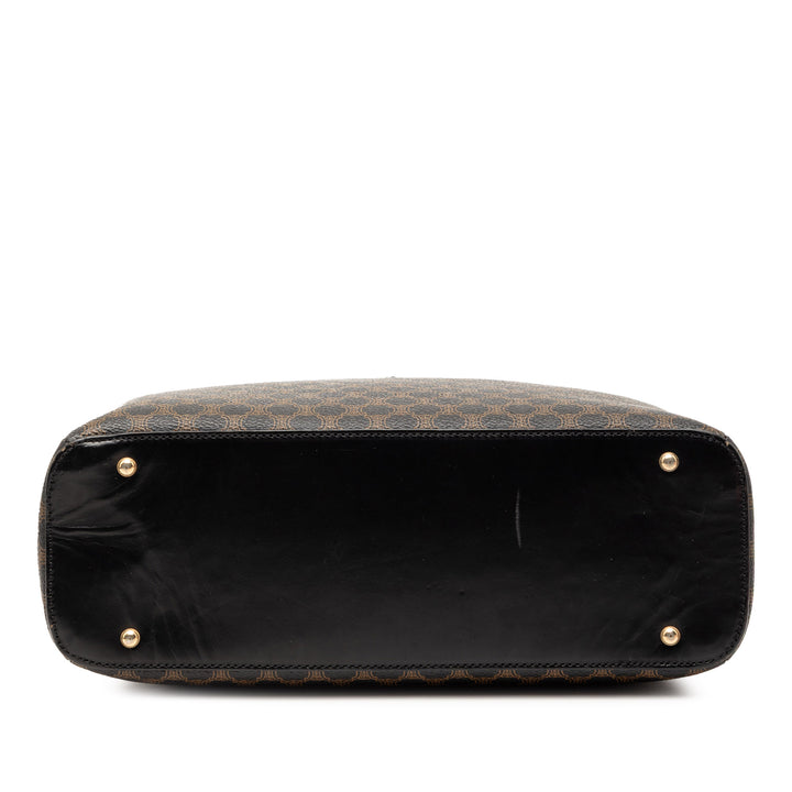 Celine Macadam Coated Toile Dome Sac à main