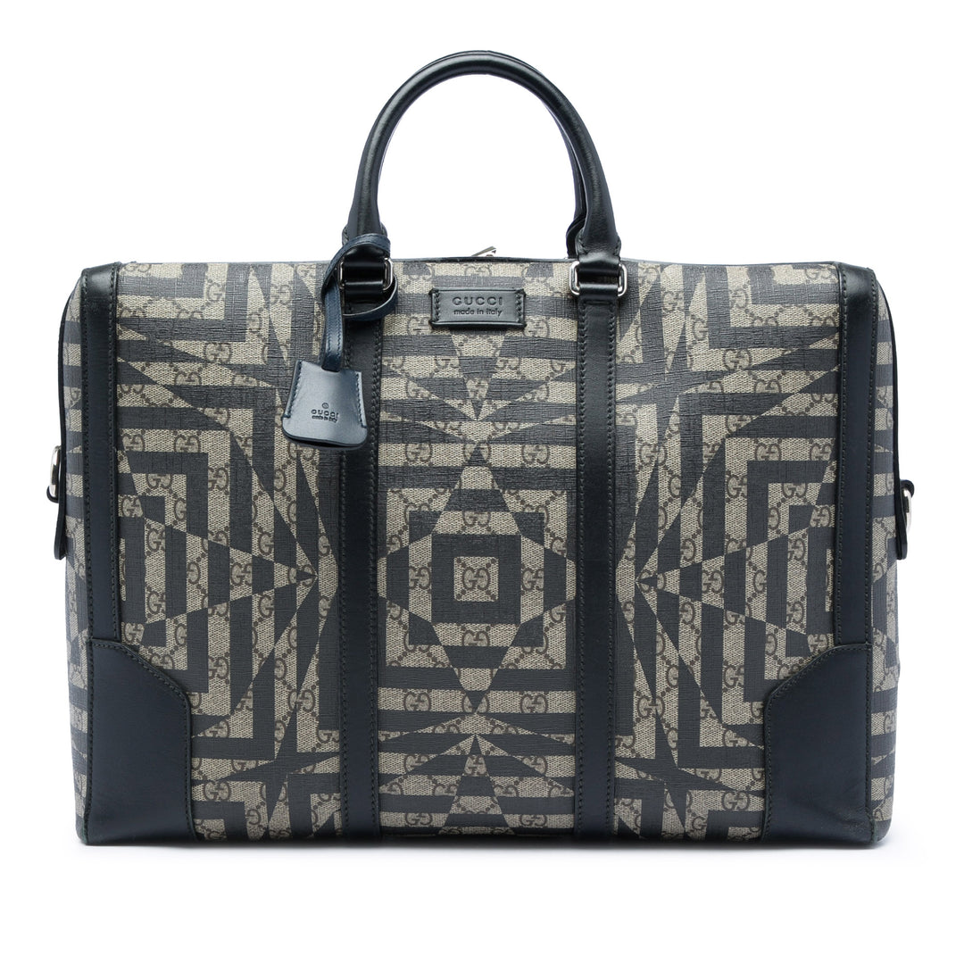 Caleido Eden Porte-documents GG Supreme Beige