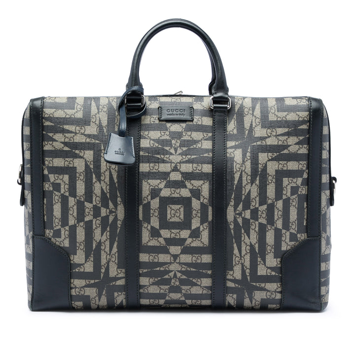 Caleido Eden Porte-documents GG Supreme Beige