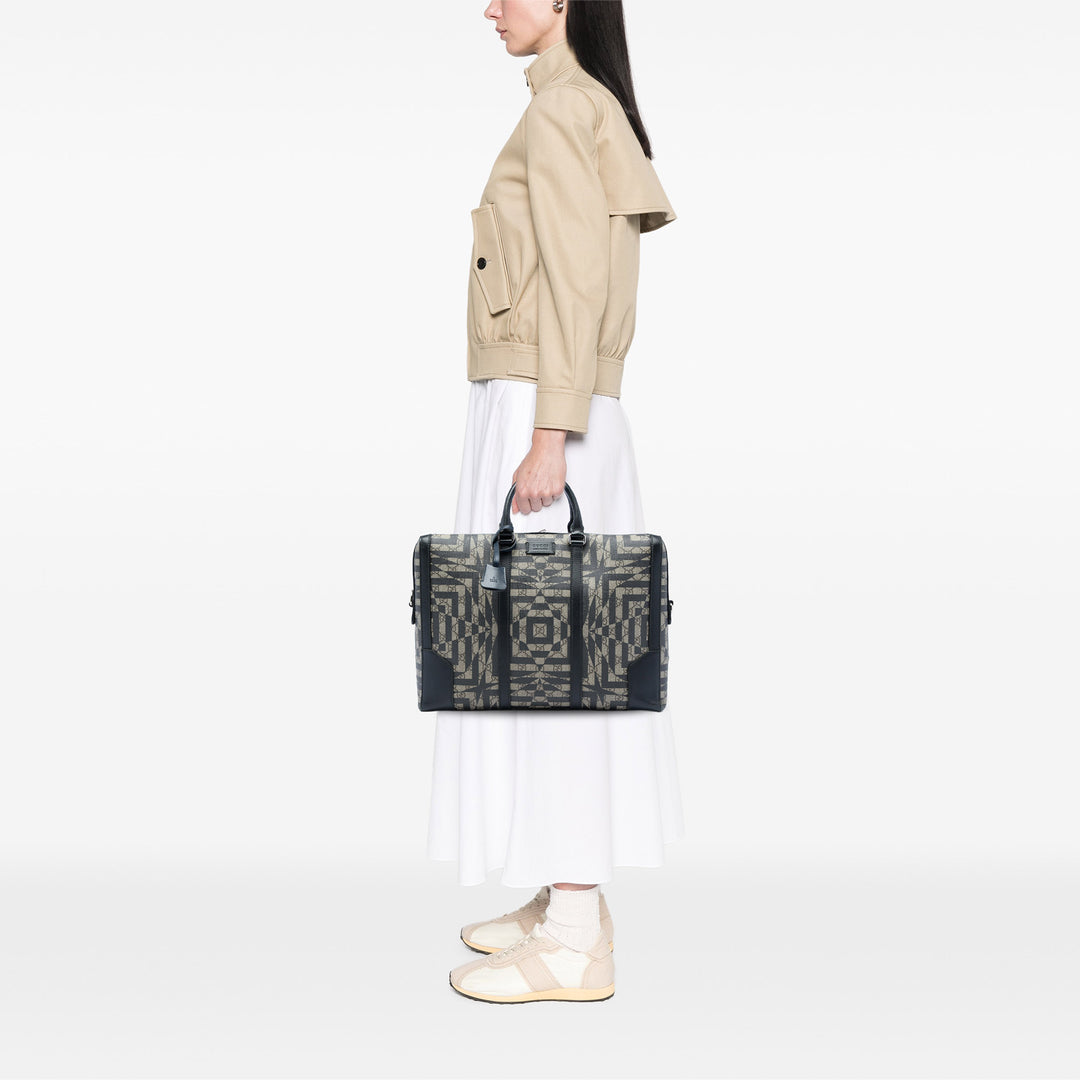 Caleido Eden Porte-documents GG Supreme Beige